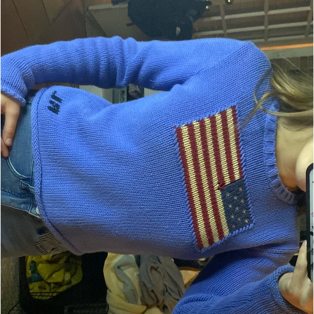 Ralph Lauren American Flag Sweater